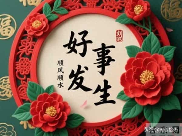 从明天起，万事皆成，对自己说：好运开启，万事顺意！