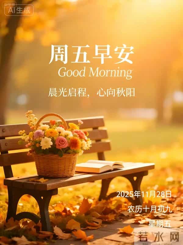 2025年11月28日周五早上好温馨问候语 早安图片 早安祝福精美图片