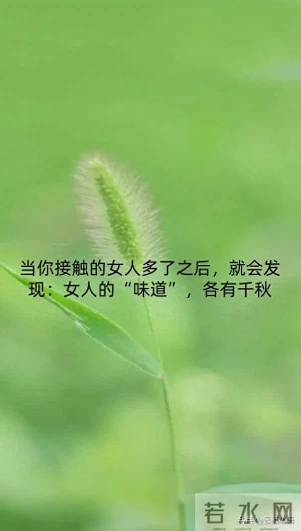 当你接触的女人多了之后，就会发现：女人的“味道”，各有千秋