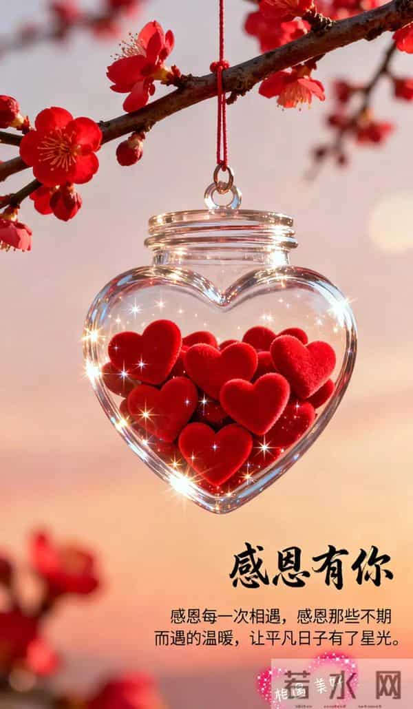 感恩有你祝福海报｜感恩相遇，感谢有你，愿我们温暖相伴 一路同行