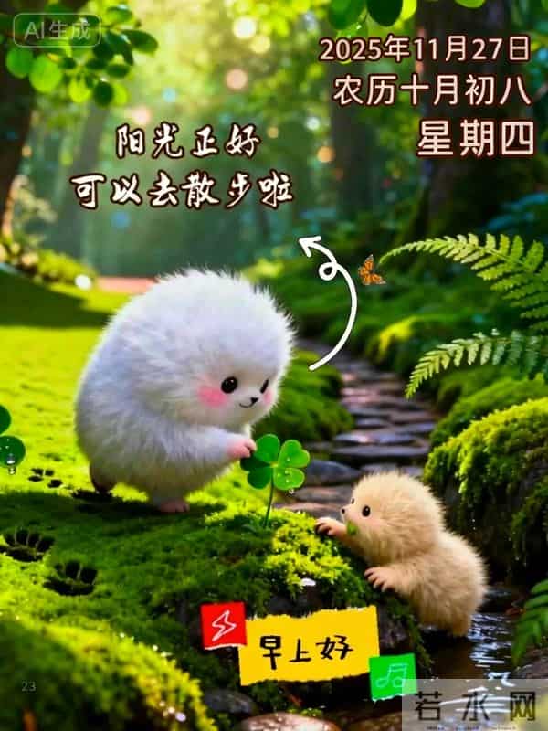 2025.11.27 冬天周四早安愉快!最新精美周四早上好温馨祝福语图片