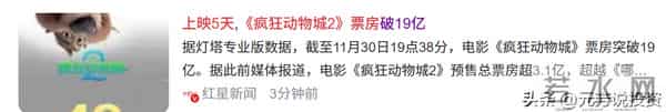 5天狂揽19亿!《疯狂动物城 2》破55项记录 这8家A股公司坐等涨停?