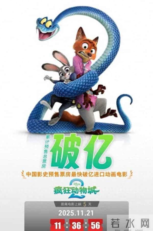 疯狂动物城2票房炸裂！首日破2亿登顶影史，全球冲刺140亿太疯狂
