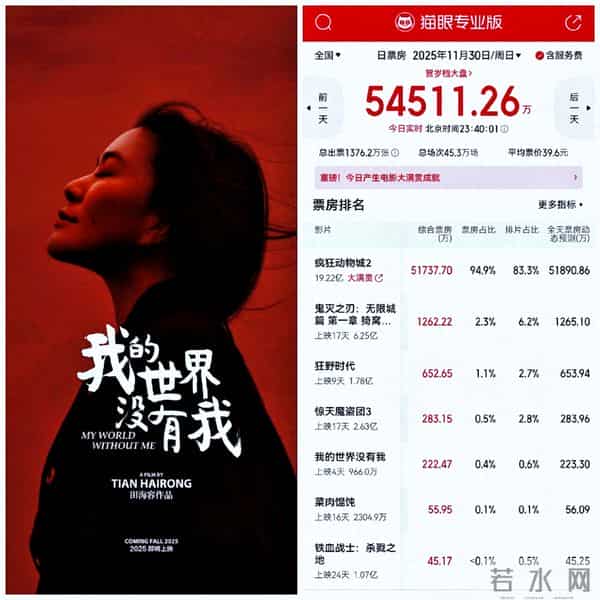 大转弯!11月最后一天,《疯狂动物城2》票房5亿,其他只能喝汤!