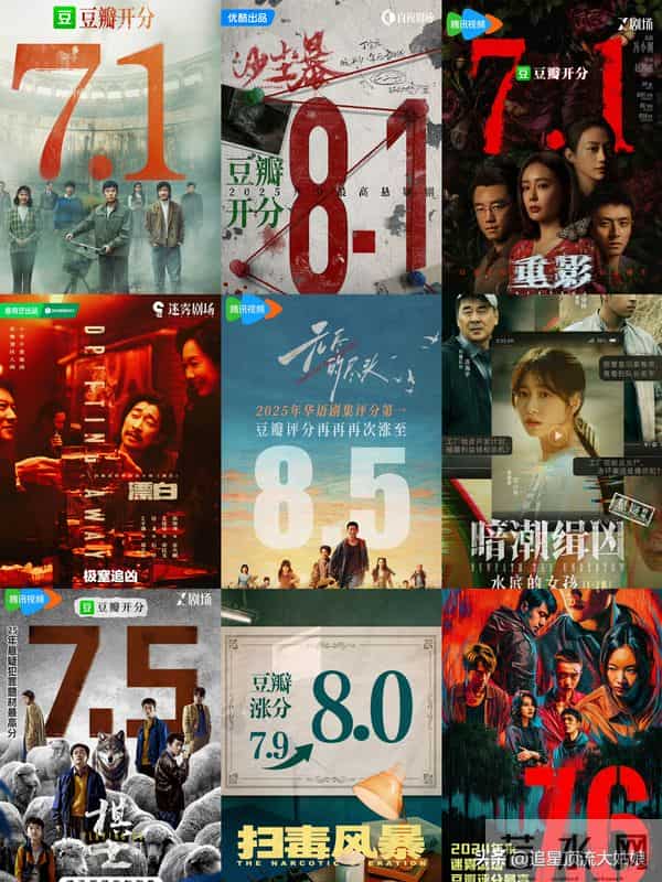 给2025年最好的悬疑剧排名,重影第7,命悬一生第4,第一名没争议