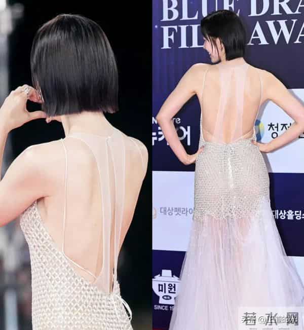 43岁孙艺珍晒撸铁照 腰臀比0.5 狂练背 爱穿露背礼服 身材好但脸很垮