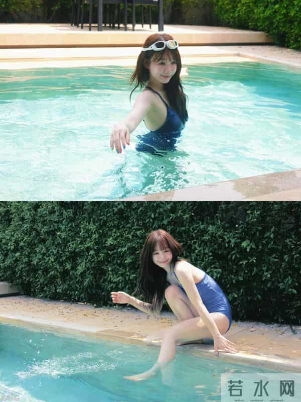 甜妹徐梦洁泳池戏水,这笑容甜度爆棚