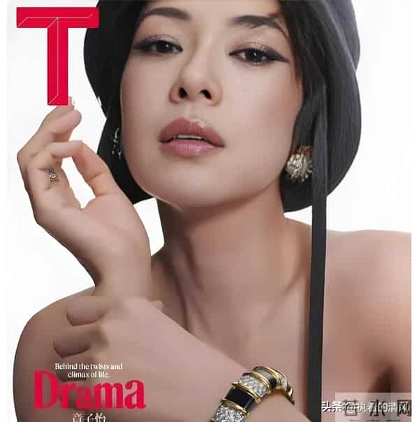 章子怡登T杂志封面,露齿笑得灿烂!