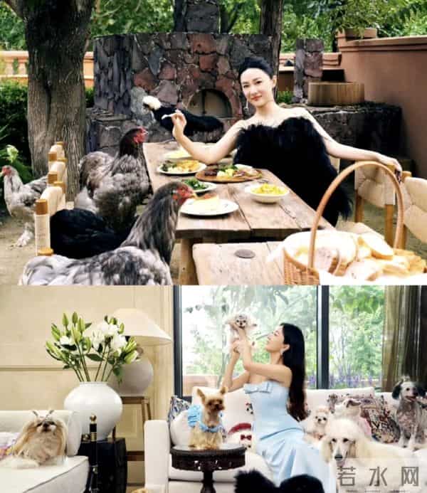 霍思燕夫妇出国旅行，穿40w皮草胖160斤很富态，杜江拎狗包像助理