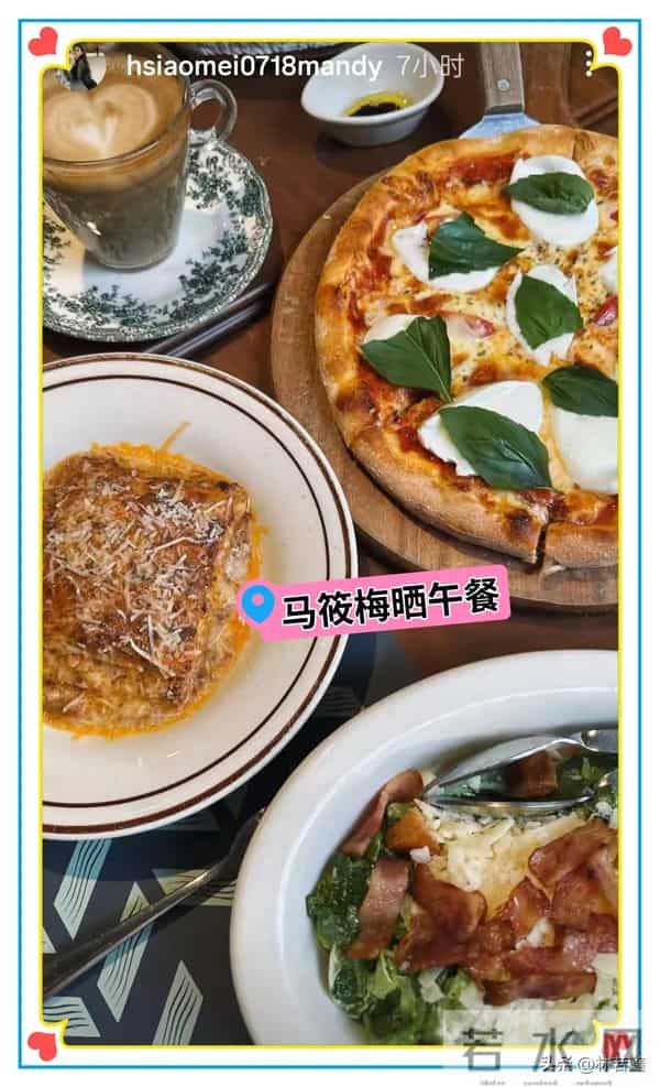 汪小菲马来西亚夜市吃烤串被偶遇，马筱梅晒晚餐，配文暗藏深意！