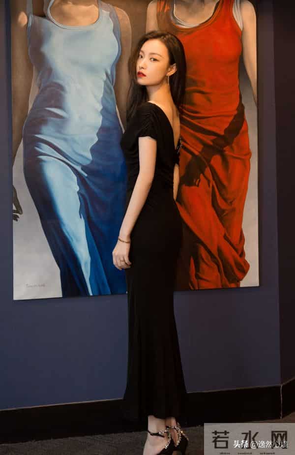 倪妮黑裙红唇 ‖ 慵懒氛围感太戳人