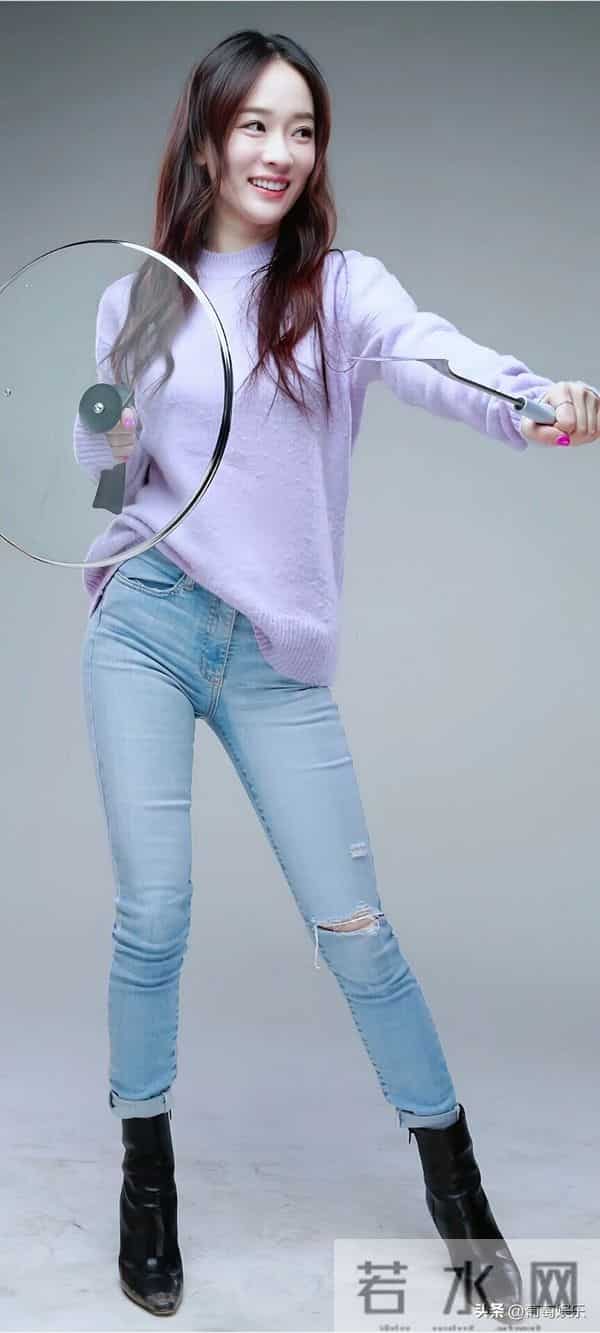 霍思燕 穿牛仔裤也太好看了