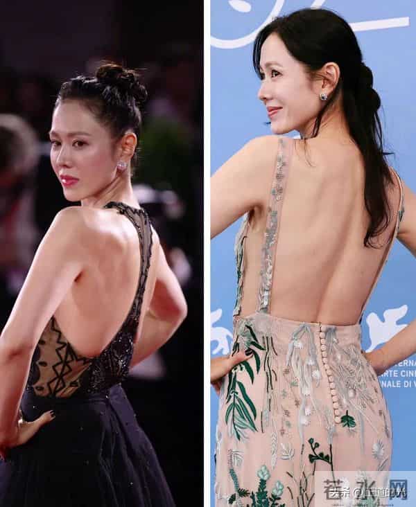 43岁孙艺珍晒撸铁照 腰臀比0.5 狂练背 爱穿露背礼服 身材好但脸很垮