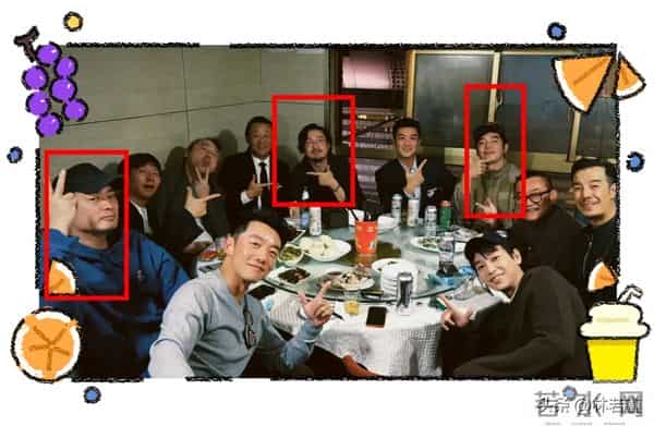 上戏明星聚餐，陈赫、金世佳、王传君同框，网友：不和传言是假的