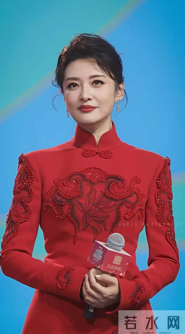 著名主持人周涛，脸型太好了，标准的东方美，简直是国色天香