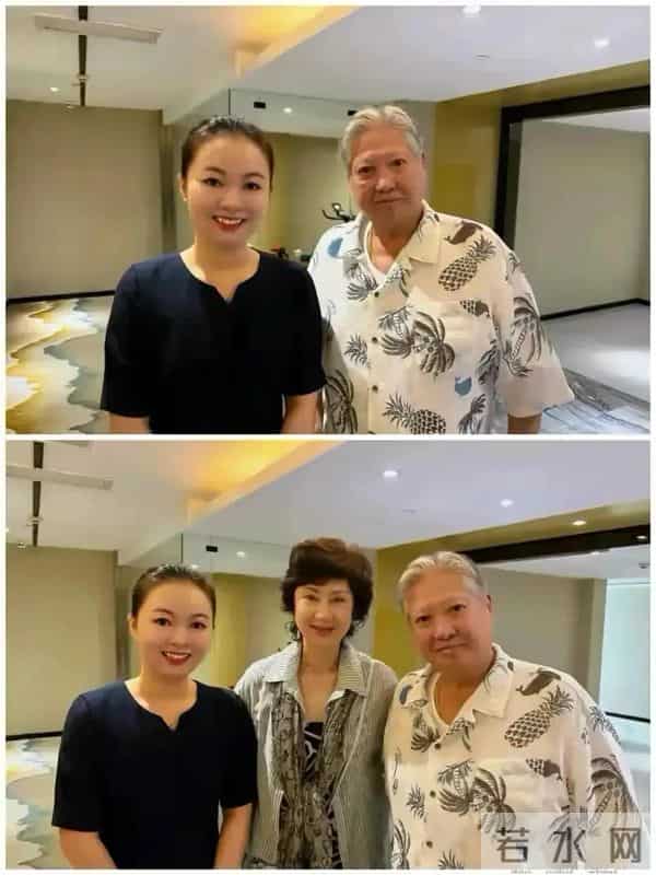 洪金宝和妻子在酒店被偶遇 高丽虹真的太美了 打扮洋气 看起来像父女