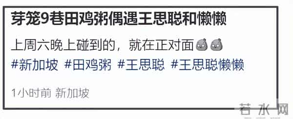 王思聪和懒懒新加坡约会,吃苍蝇餐馆消费降级,一行为遭路人吐槽