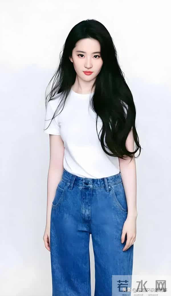 刘亦菲|早期紧身牛仔裤写真