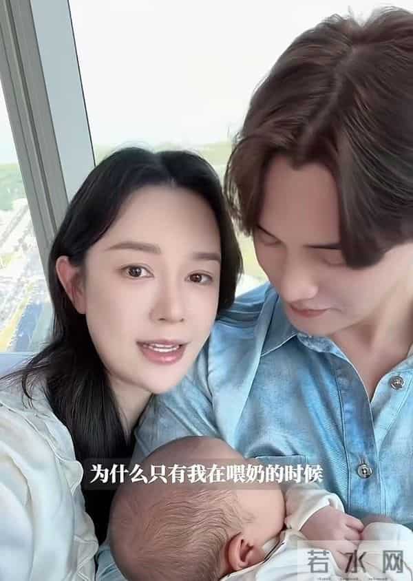 张檬和老公带儿子赏秋!8个月Dylan还在喝母乳,上围傲人气质更美