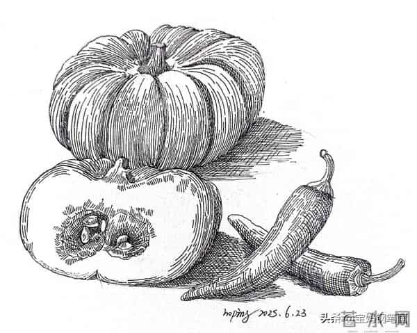 2025年钢笔画作品集，坚持就有收获