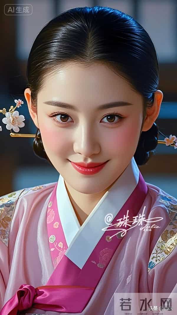 油画——穿越时空的美，朝鲜伎生的美貌，藏着极致的雅致与风情