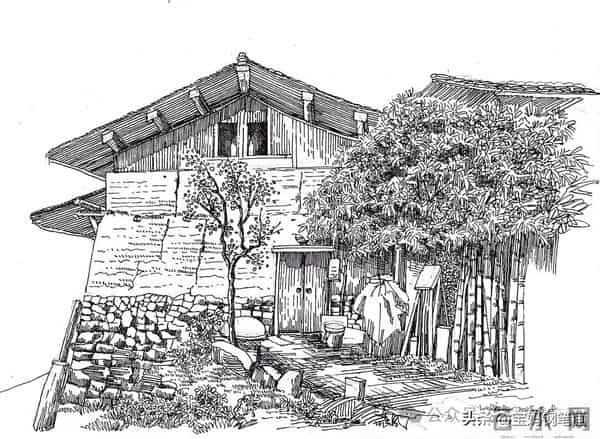 2025年钢笔画作品集，坚持就有收获