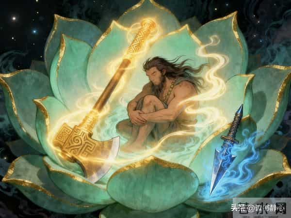 盘古两大伴生神器!开天神斧碎成三宝,辟地凿为何能成第一杀器?