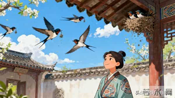 春日寻芳·其十二|燕归筑巢:檐下新燕,啄泥筑春