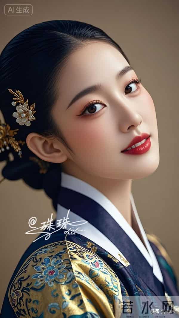 油画——穿越时空的美，朝鲜伎生的美貌，藏着极致的雅致与风情