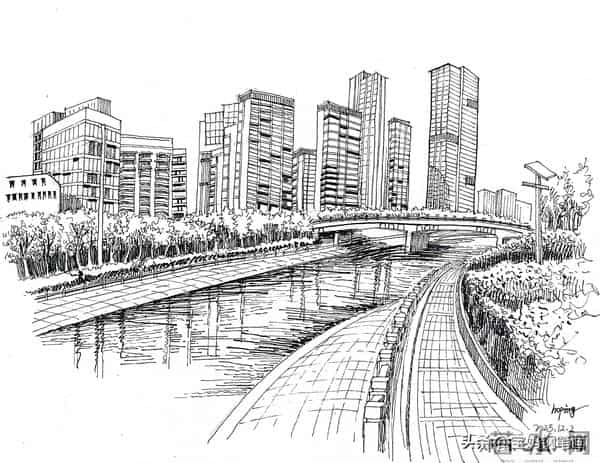 2025年钢笔画作品集，坚持就有收获