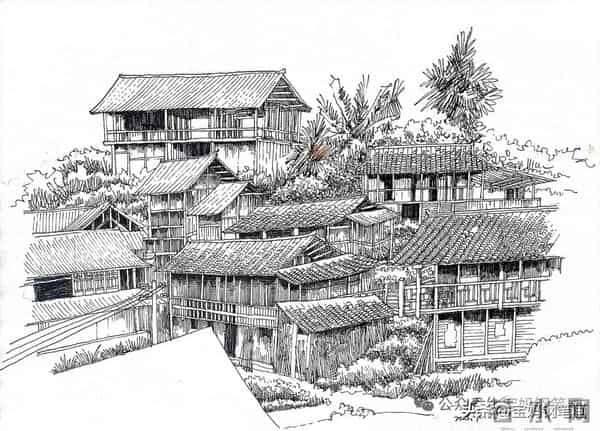 2025年钢笔画作品集，坚持就有收获