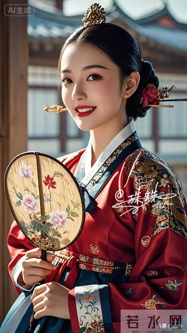 油画——穿越时空的美，朝鲜伎生的美貌，藏着极致的雅致与风情