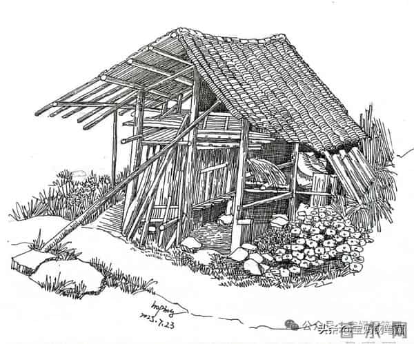 2025年钢笔画作品集，坚持就有收获