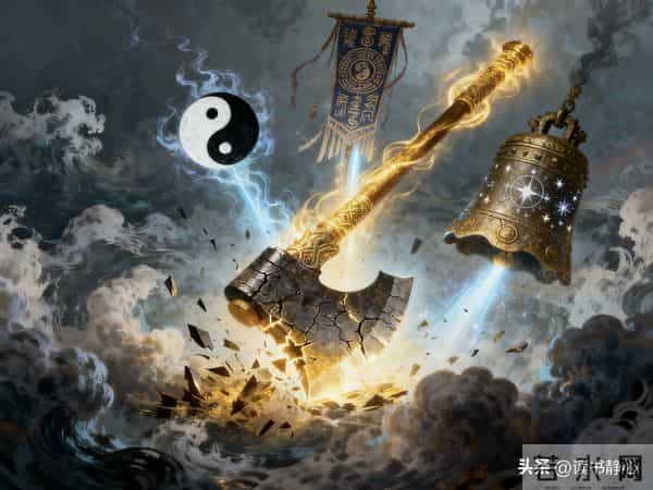 盘古两大伴生神器!开天神斧碎成三宝,辟地凿为何能成第一杀器?