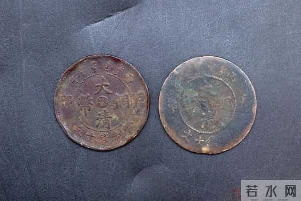 大清铜币鄂字版、户部造