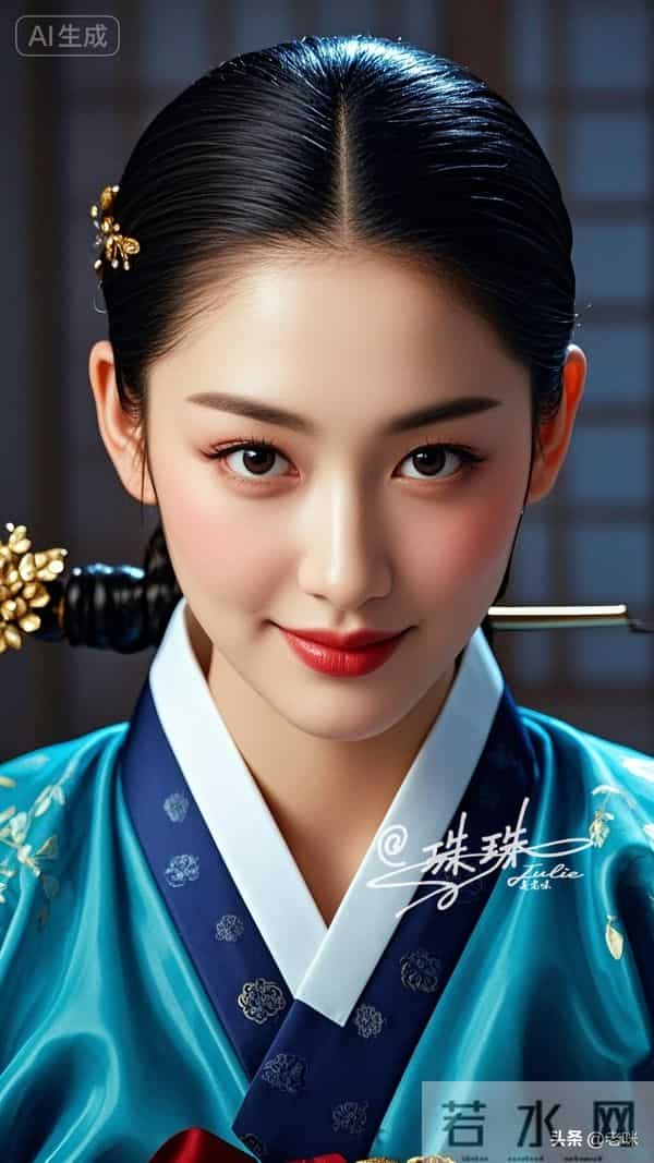 油画——穿越时空的美，朝鲜伎生的美貌，藏着极致的雅致与风情