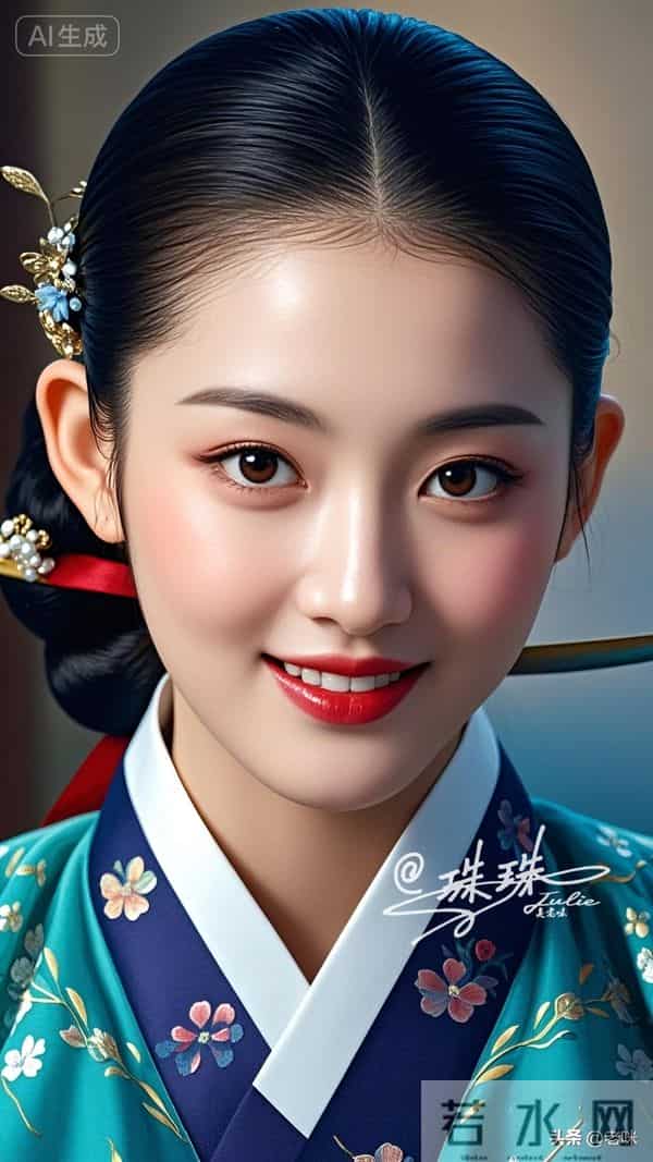 油画——穿越时空的美，朝鲜伎生的美貌，藏着极致的雅致与风情