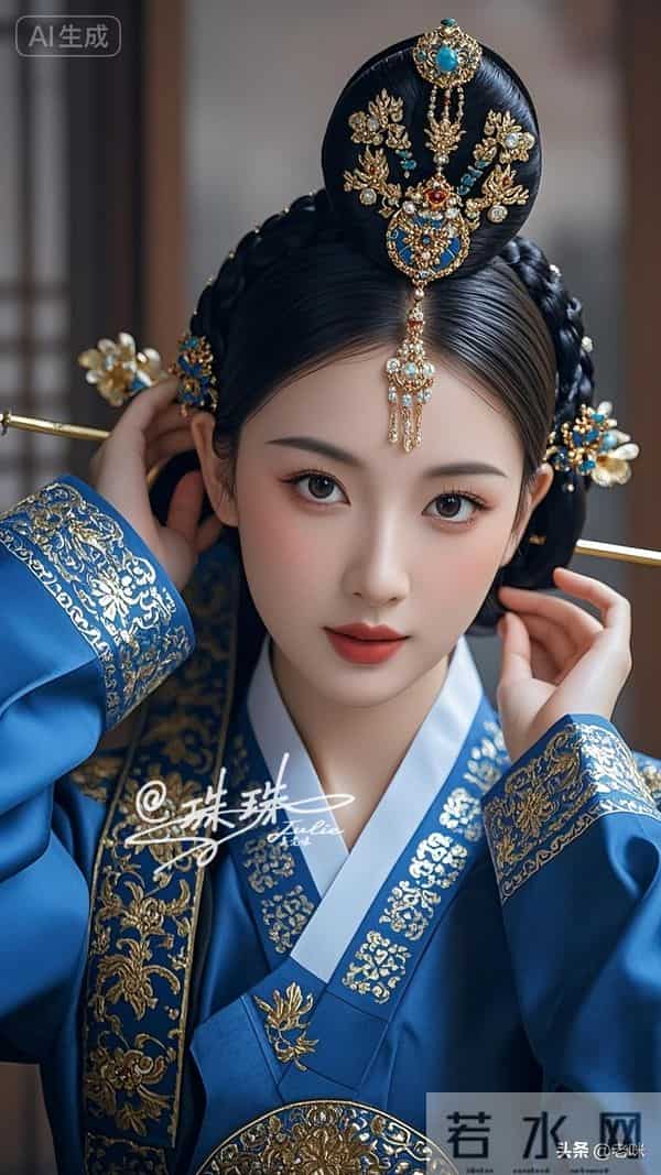 油画——穿越时空的美，朝鲜伎生的美貌，藏着极致的雅致与风情