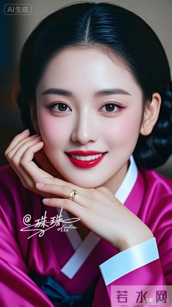 油画——穿越时空的美，朝鲜伎生的美貌，藏着极致的雅致与风情