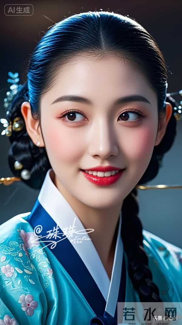 油画——穿越时空的美，朝鲜伎生的美貌，藏着极致的雅致与风情