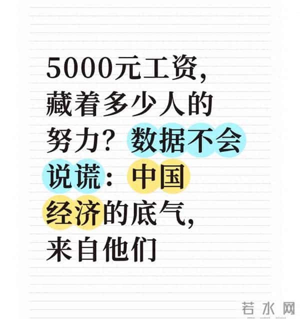 5000工资到底有多难挣？数据不会说谎：中国经济的底气，来自他们