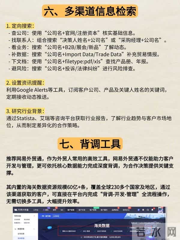 新来的外贸女生连客户背调都不会，无语了！