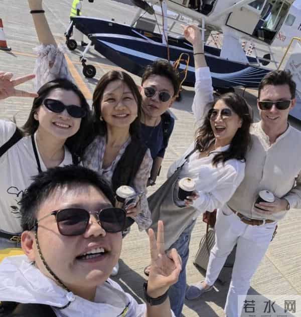 陈赫前妻在沙特过生日，外国老公现身两人十指紧扣，男方身材不错