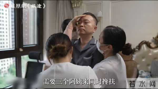 蔡磊近况曝光：配3名阿姨伺候，用针管喂食！透露最大心愿惹人敬