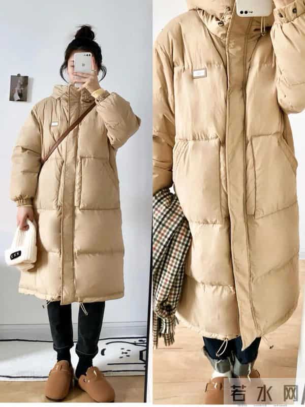 在冬天会穿驼色羽绒服，时髦又高级！
