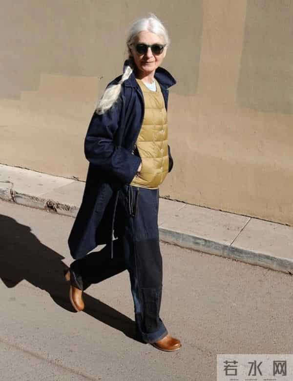 等我老了也要这样穿，白发不染扎马尾，不穿老年装，到老都优雅！