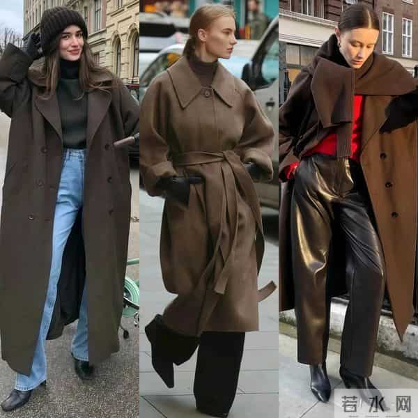 长大衣+短靴，又美又飒又洋气！