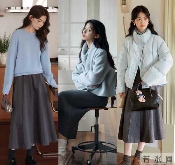 秋冬除了黑白灰，穿这个颜色也好美