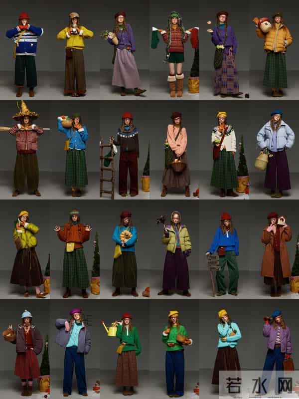 复古色彩搭配灵感-秋冬穿搭合集