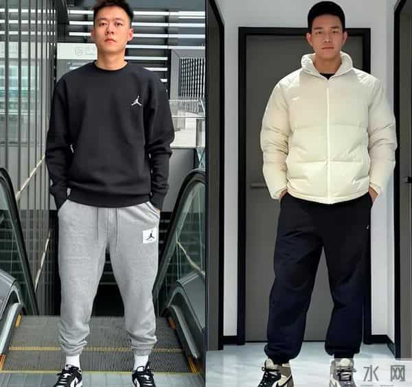 真正会穿的男人，不管穿羽绒服还是夹克，不会配束腿裤，拉低气质